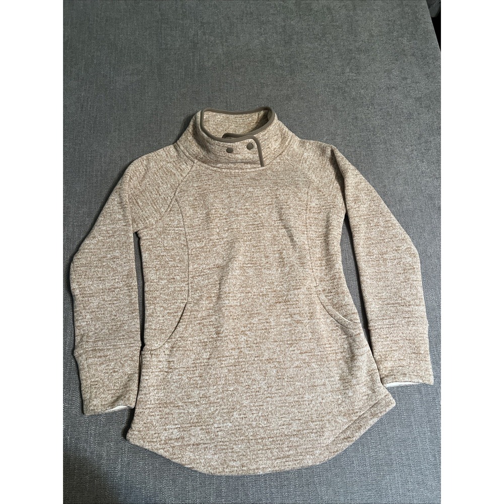 PrAna Polartec‎ Fleece Women's Large Tri Thermal Threads Tunic Rust Pullover